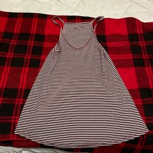 Red and white striped tank top women’s xs